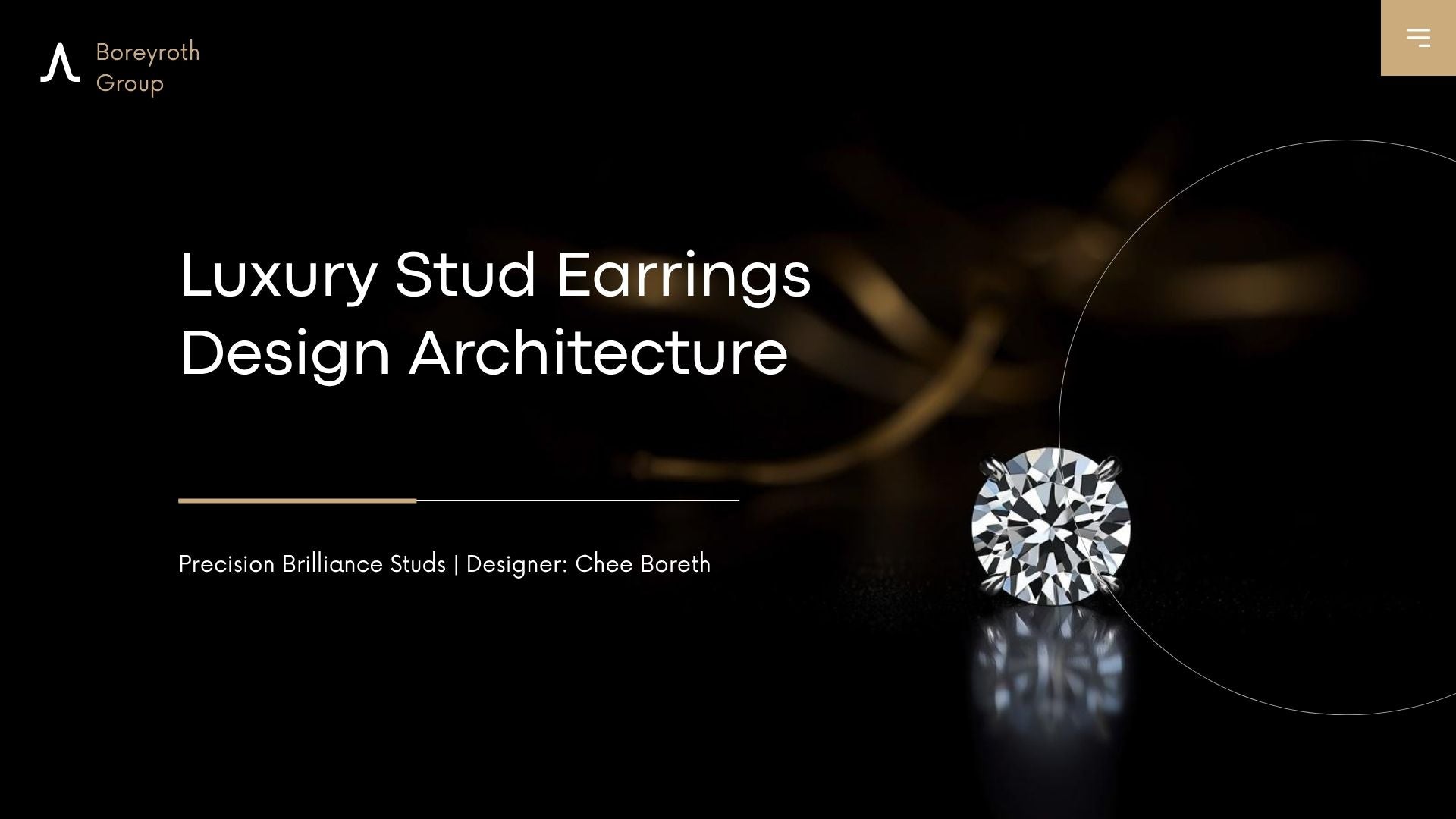 Precision Brilliance Stud Earrings — Luxury Diamond CAD Design (Digital Download)