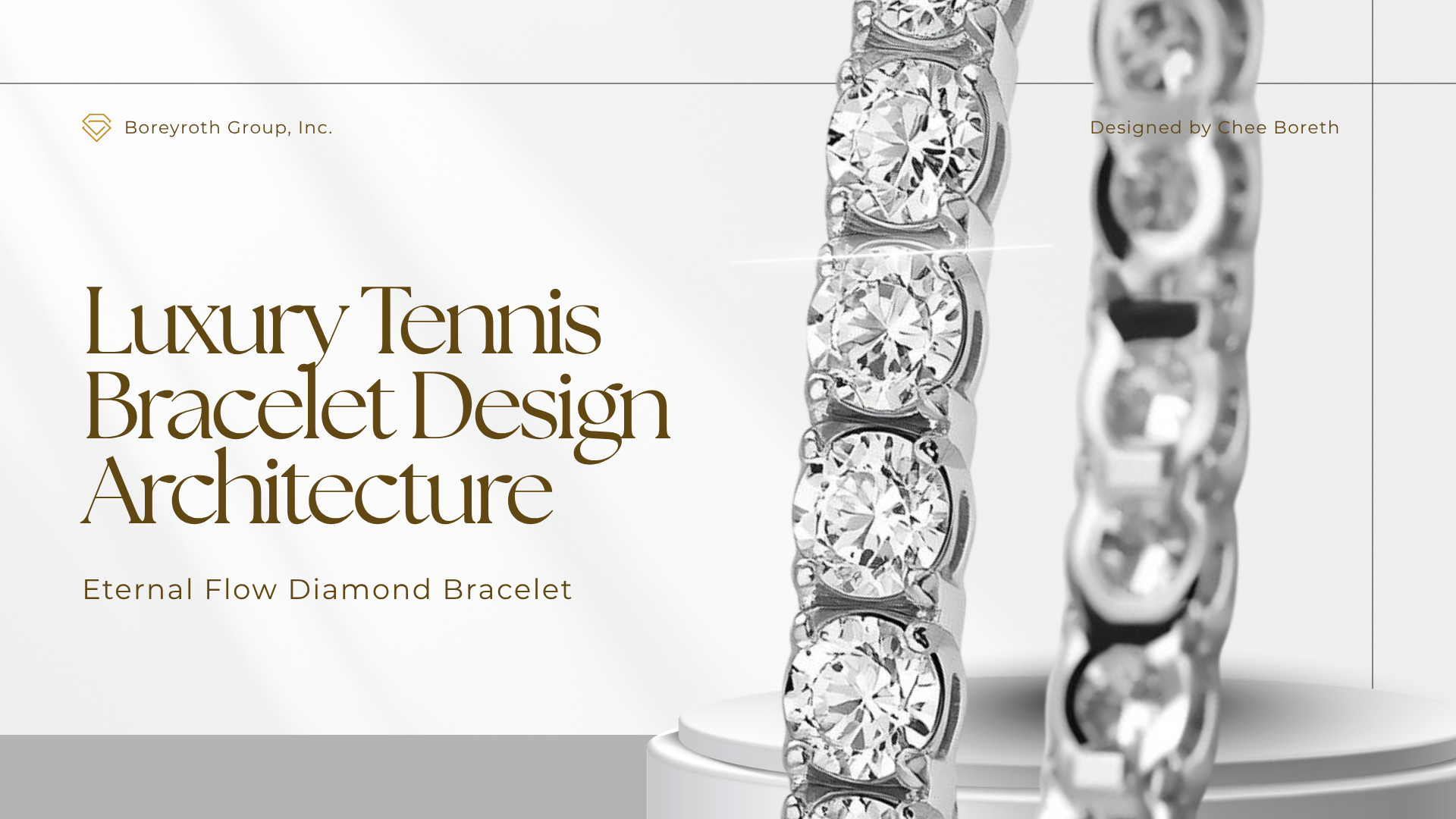 Eternal Flow Diamond Bracelet — Advanced Luxury Tennis Architecture CAD Design Version II (Digital Download)