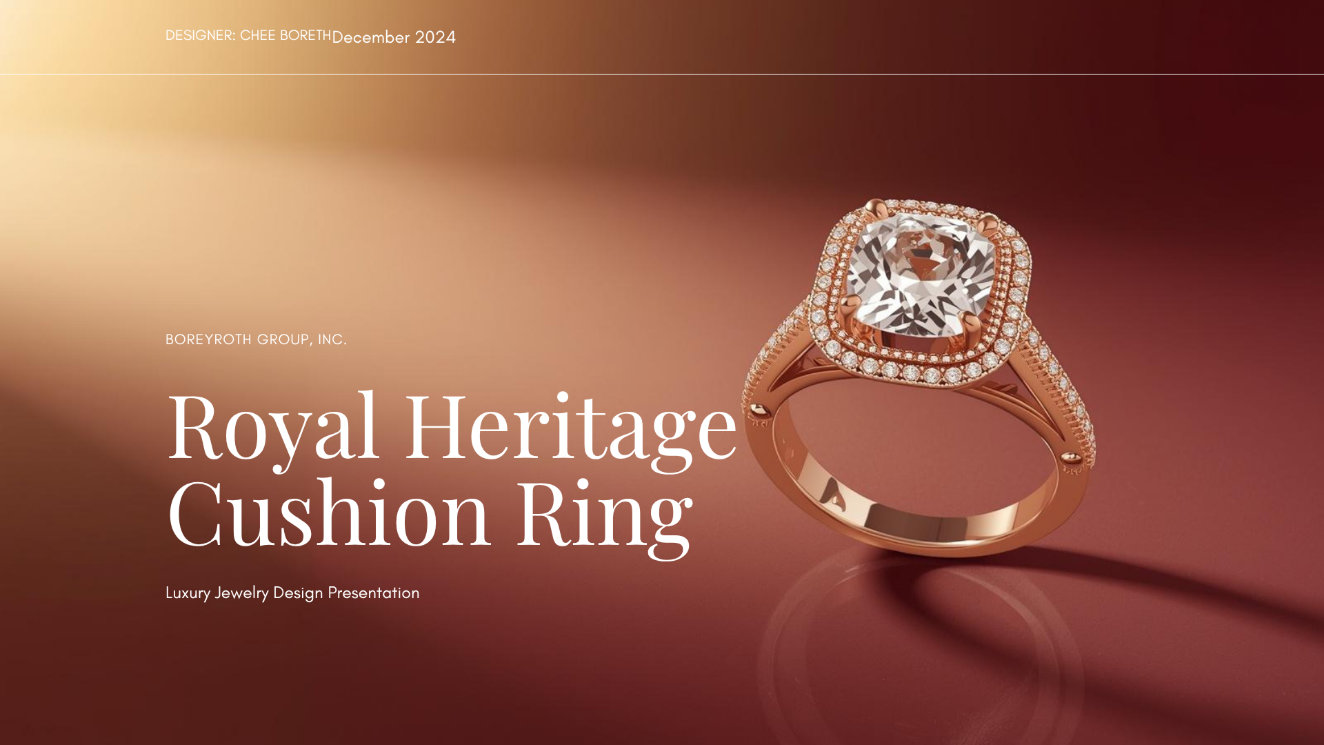 Royal Heritage Cushion Ring — Vintage Heirloom Luxury Design Concept