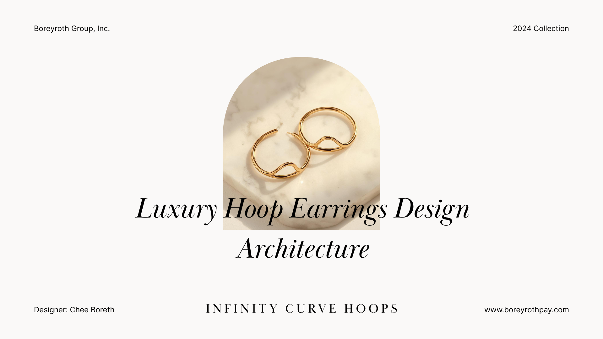 Infinity Curve Hoop Earrings — Luxury Geometry CAD Design Version II (Digital Download)