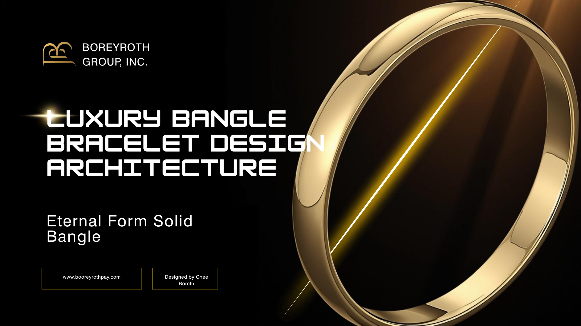 Eternal Form Solid Bangle — Luxury Bracelet Architecture CAD Design Version III (Digital Download)