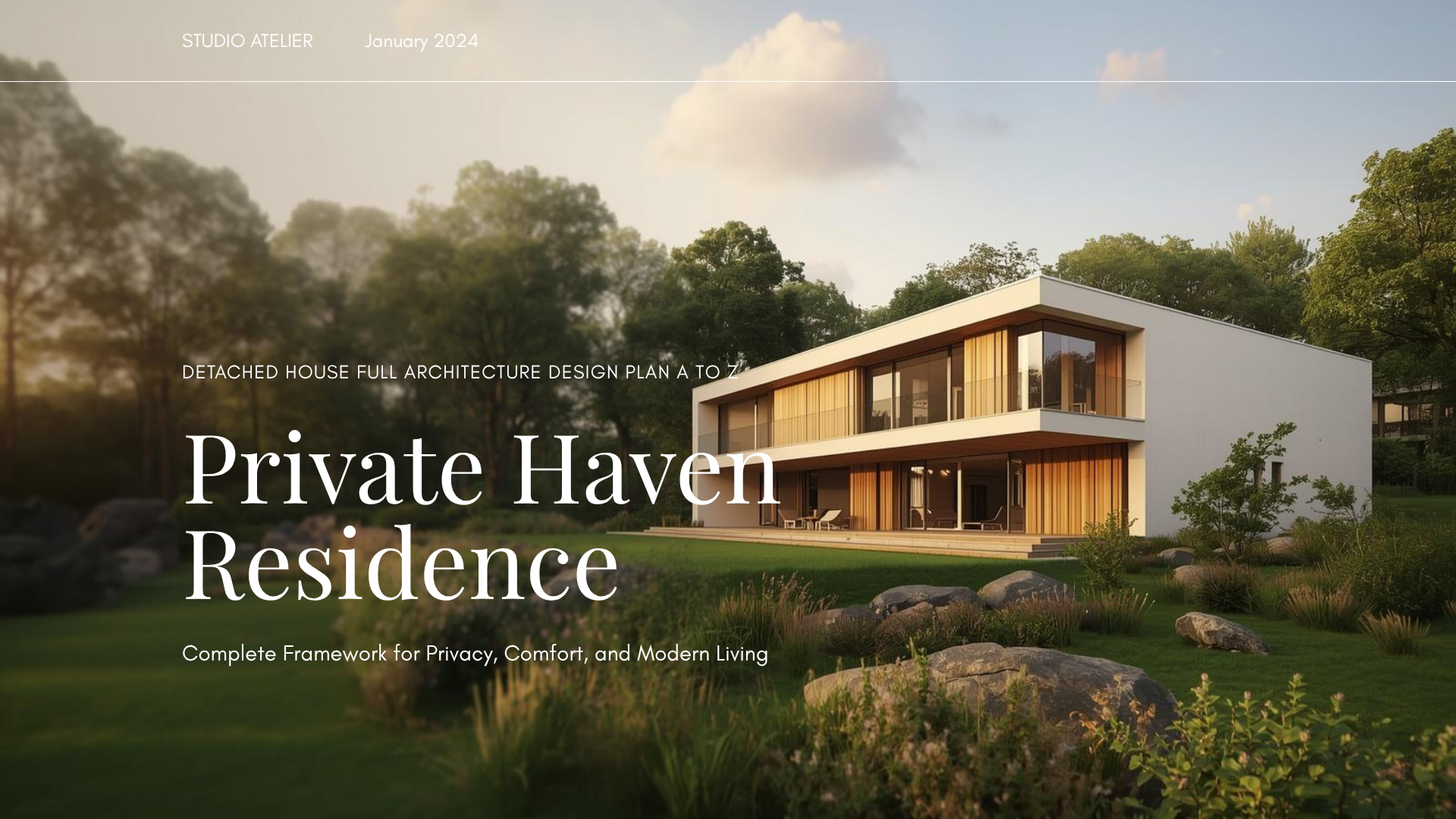 🏡 Private Haven Residence — Full Architecture Design Plan New Version 2026 (Digital Download)