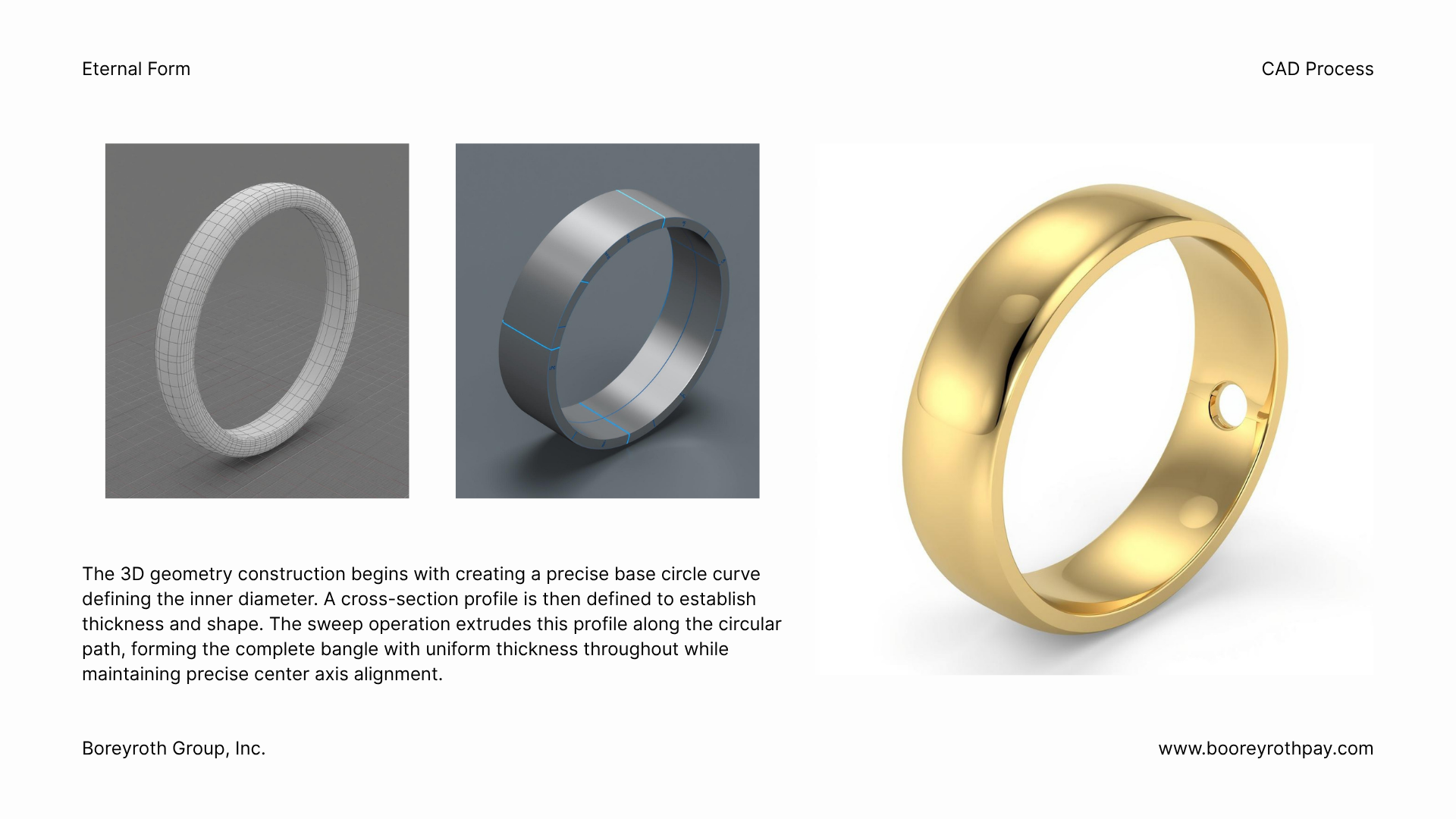 Eternal Form Luxury Solid Bangle — Premium Jewelry Architecture CAD Design Version IV (Digital Download)