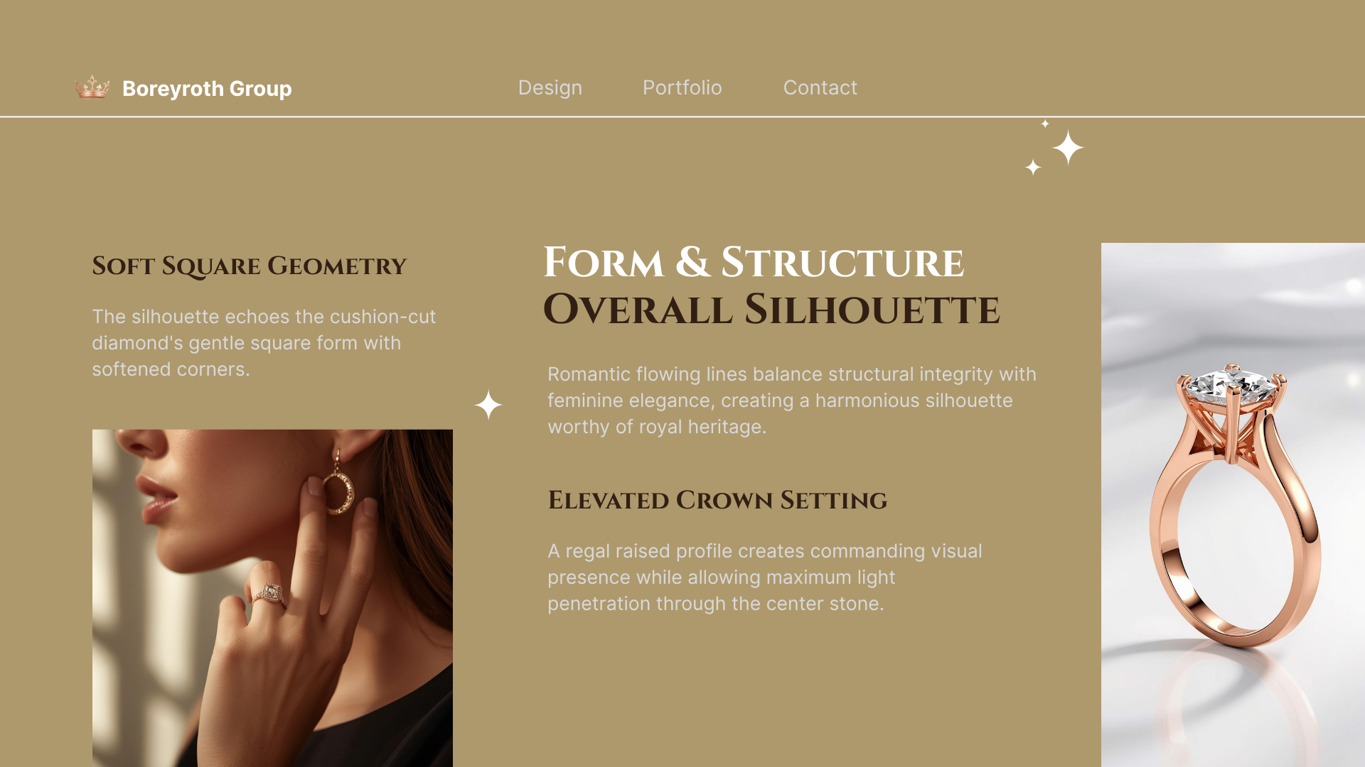 Royal Heritage Cushion Ring — Vintage Crown Filigree Luxury Design Concept