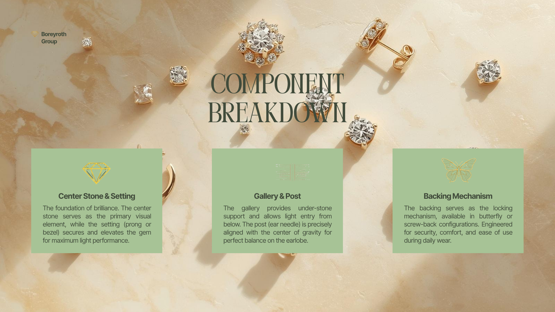 Precision Brilliance Stud Earrings — Luxury Micro-Engineered CAD Design Version III (Digital Download)