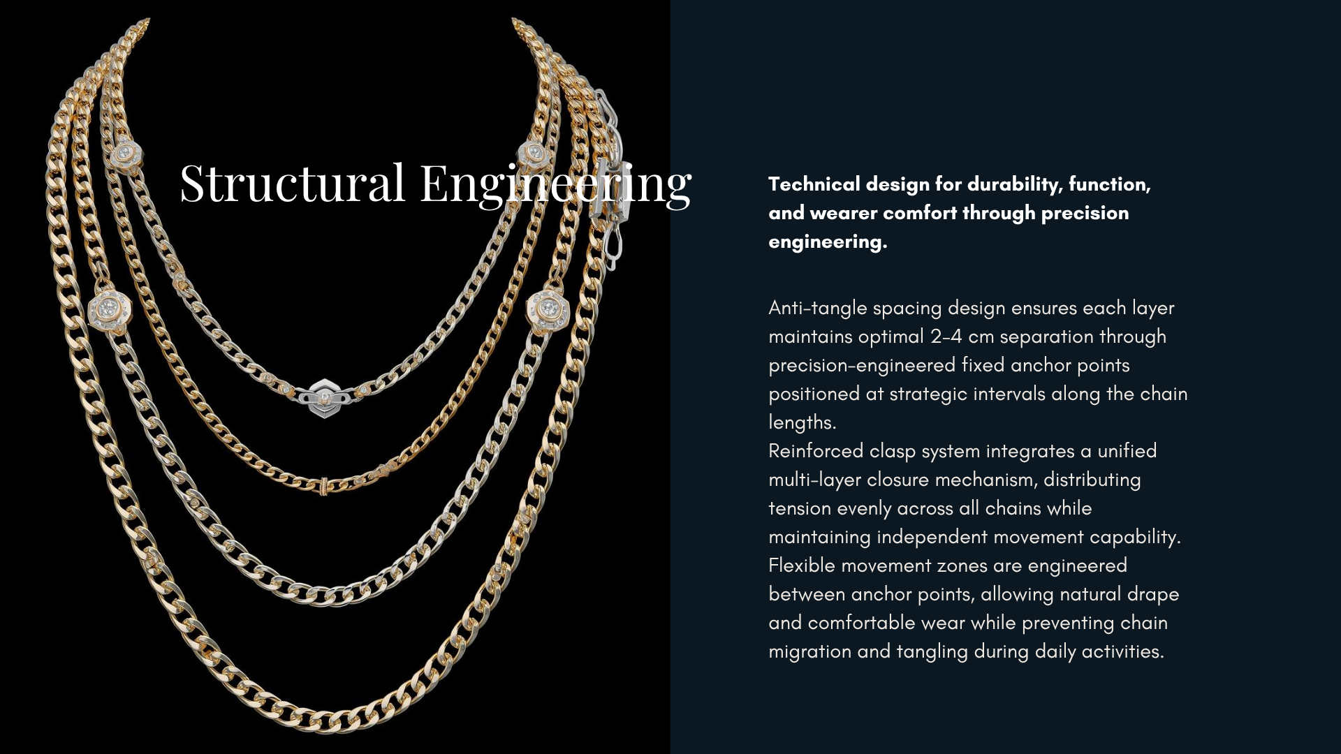 💫 Harmony Cascade Layered Necklace — Luxury Multi-Layer Jewelry Architecture CAD Design (Digital Download)