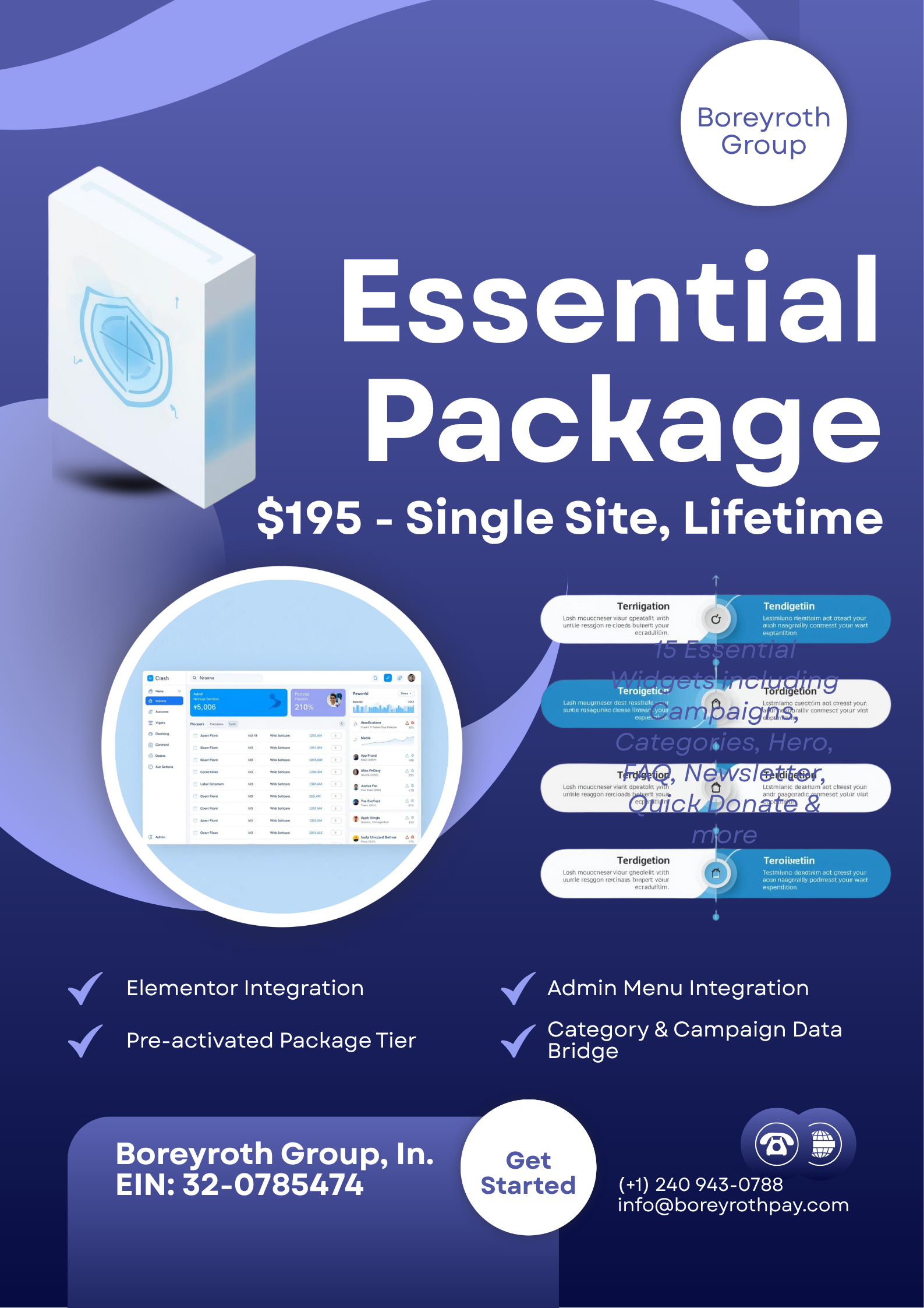 Krowd Builder – Essential Package (15 Widgets, Single-Site Lifetime License)