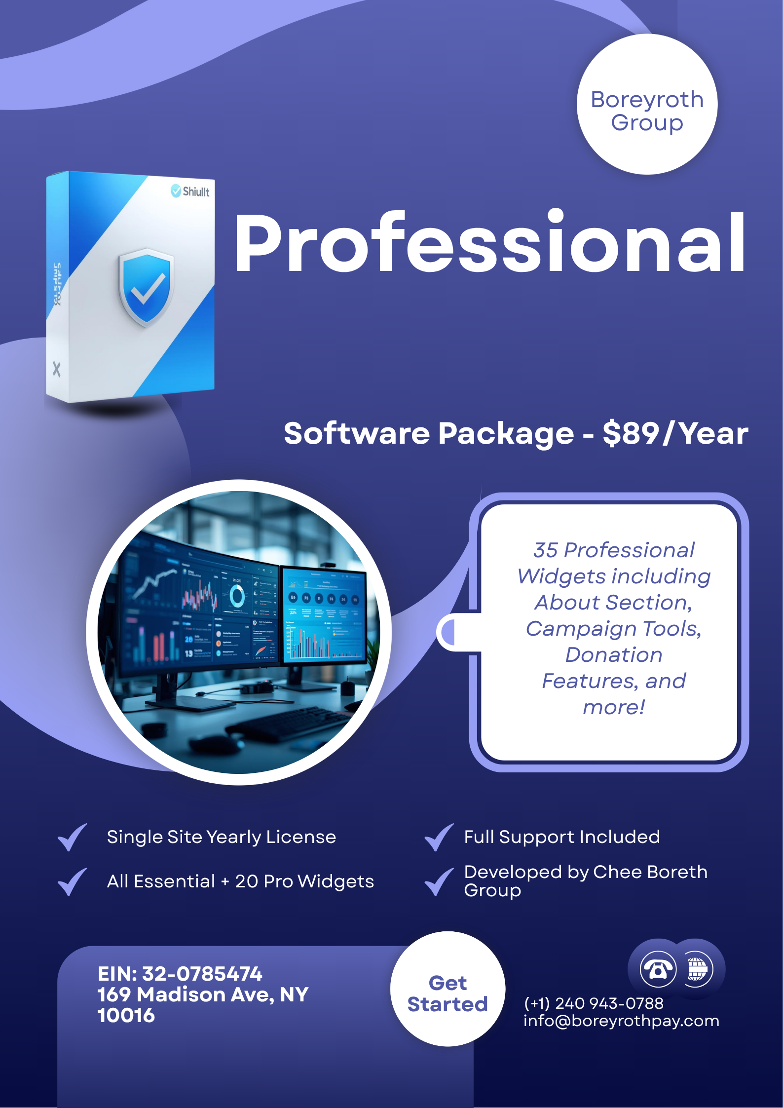 Krowd Builder – Professional Package (35 Widgets, Single-Site Yearly License)