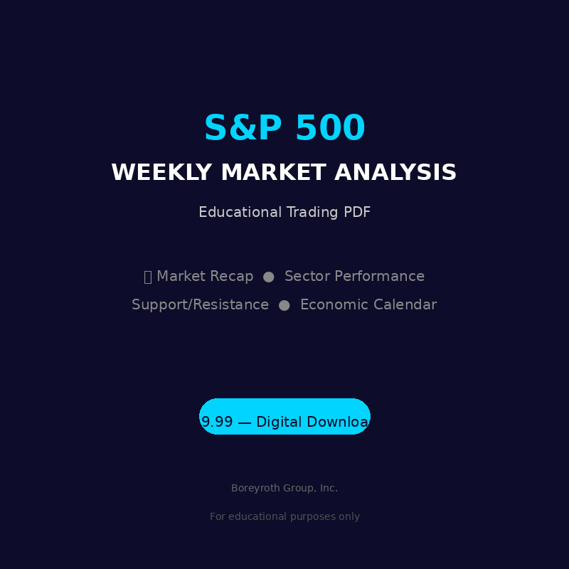 S&P 500 Weekly Market Analysis - Educational Trading PDF